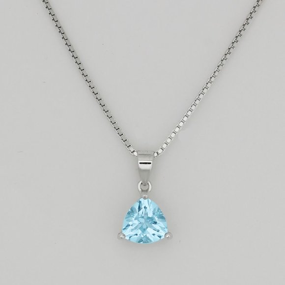 Jewelry - Topaz Sterling Silver Italian Chain Necklace